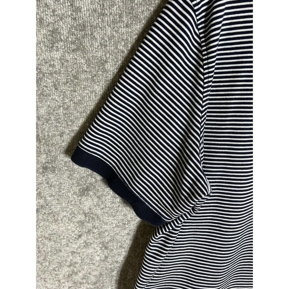 Croft & Barrow Easy Care Nautical Striped Polo Shirt Mens XXL Blue Short Sleeve - Picture 6 of 10